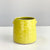 Glossy Stuccoed Lime Ceramic Pot