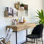 Rattan and Wood Handcrafted Shelves Set of Two