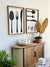 Knife Fork and Spoon and Eat Wooden Wall Art