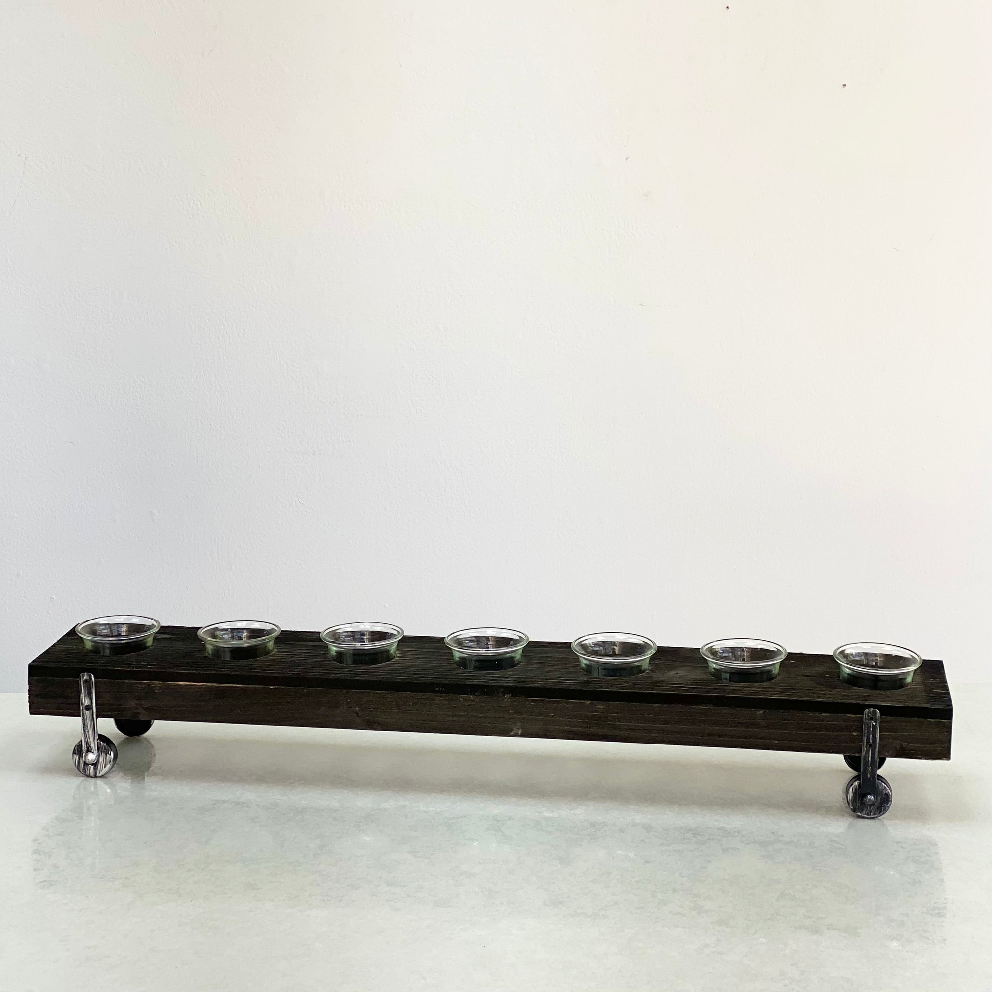 Wooden Rectangle Candle Holders