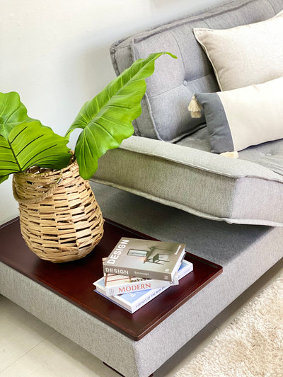 Vivid Gray Corner Sofa
