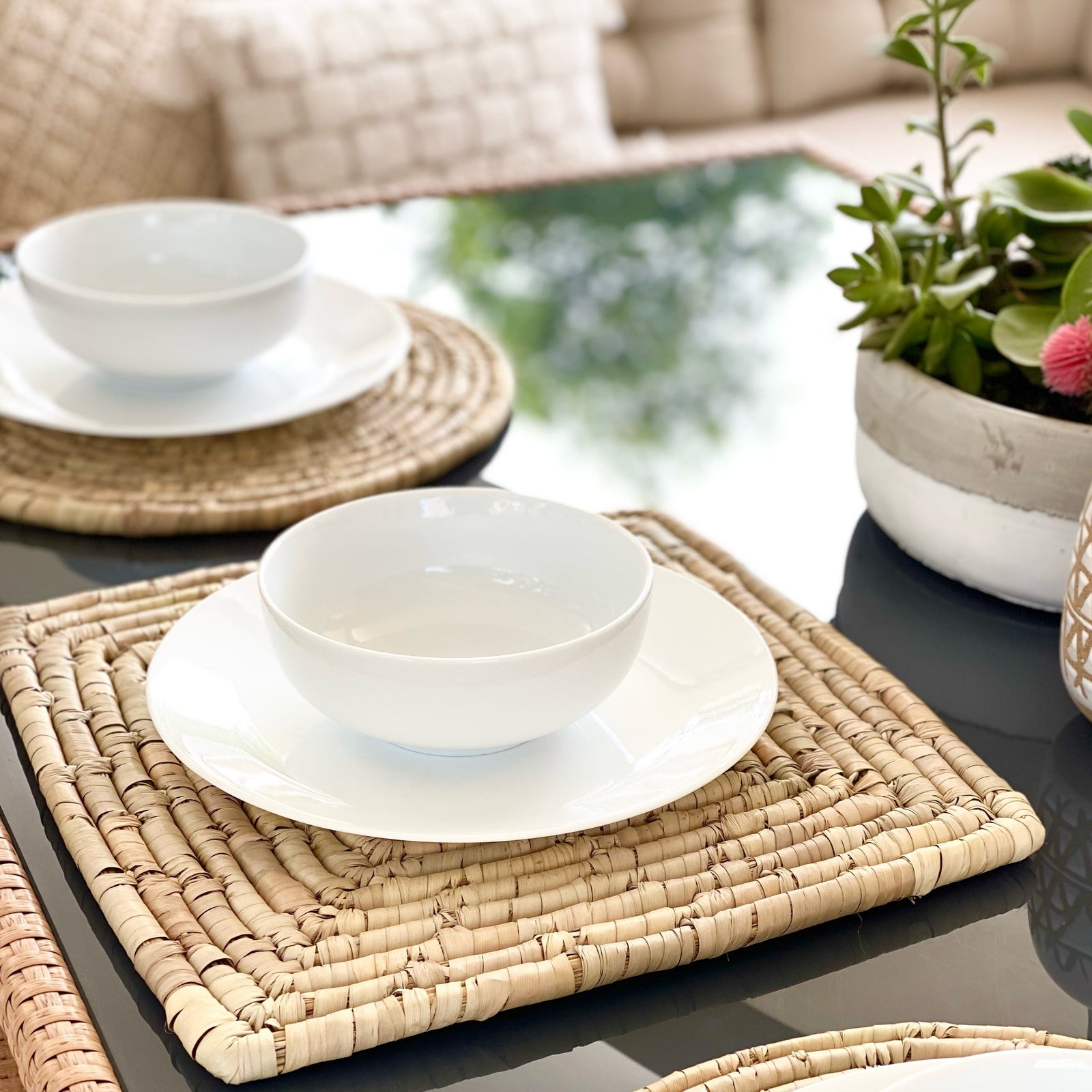 Square Kans Grass & Leaf