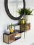 Interlocking Wood and Metal Wall Shelf