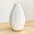 Ceramic Round Bellied Glossy White Vase