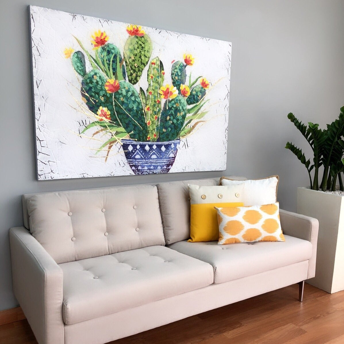 Oleo Cactus Canvas Art