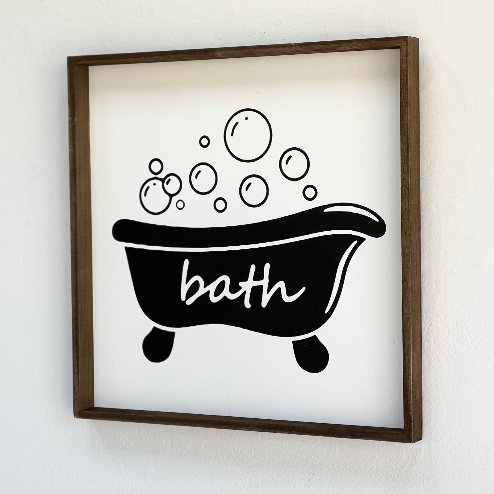 Bathtub Wooden Wall Art