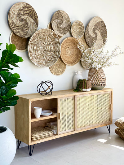 Nordic Natural Rattan Buffet Table