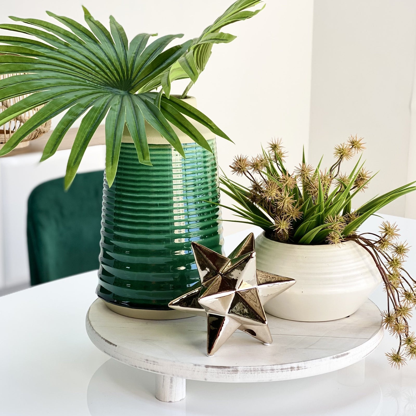 Giles Green Gloss Finish Vase