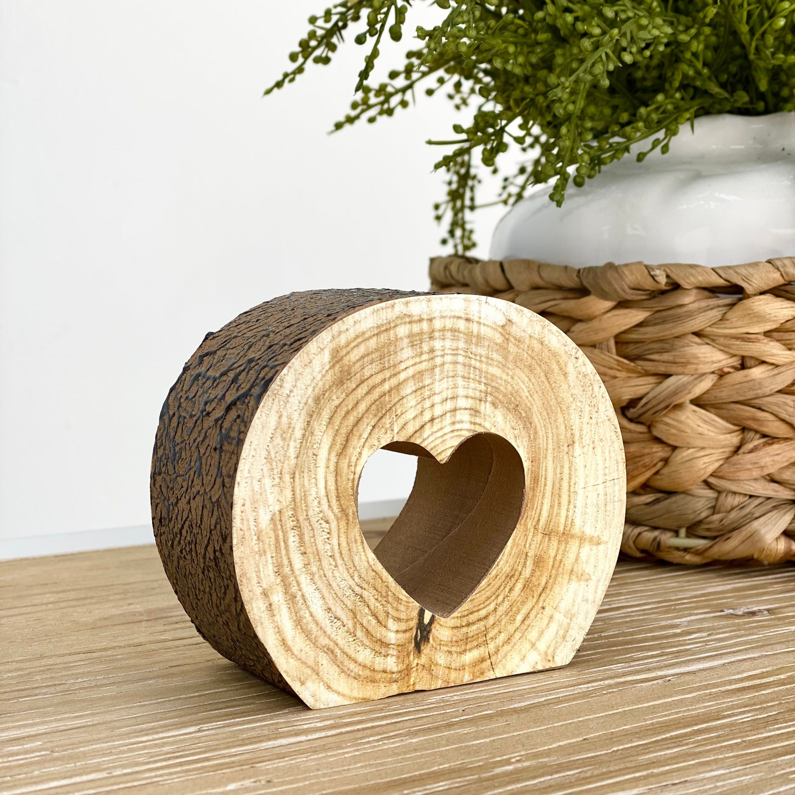 Walnut Tree Trunk Heart