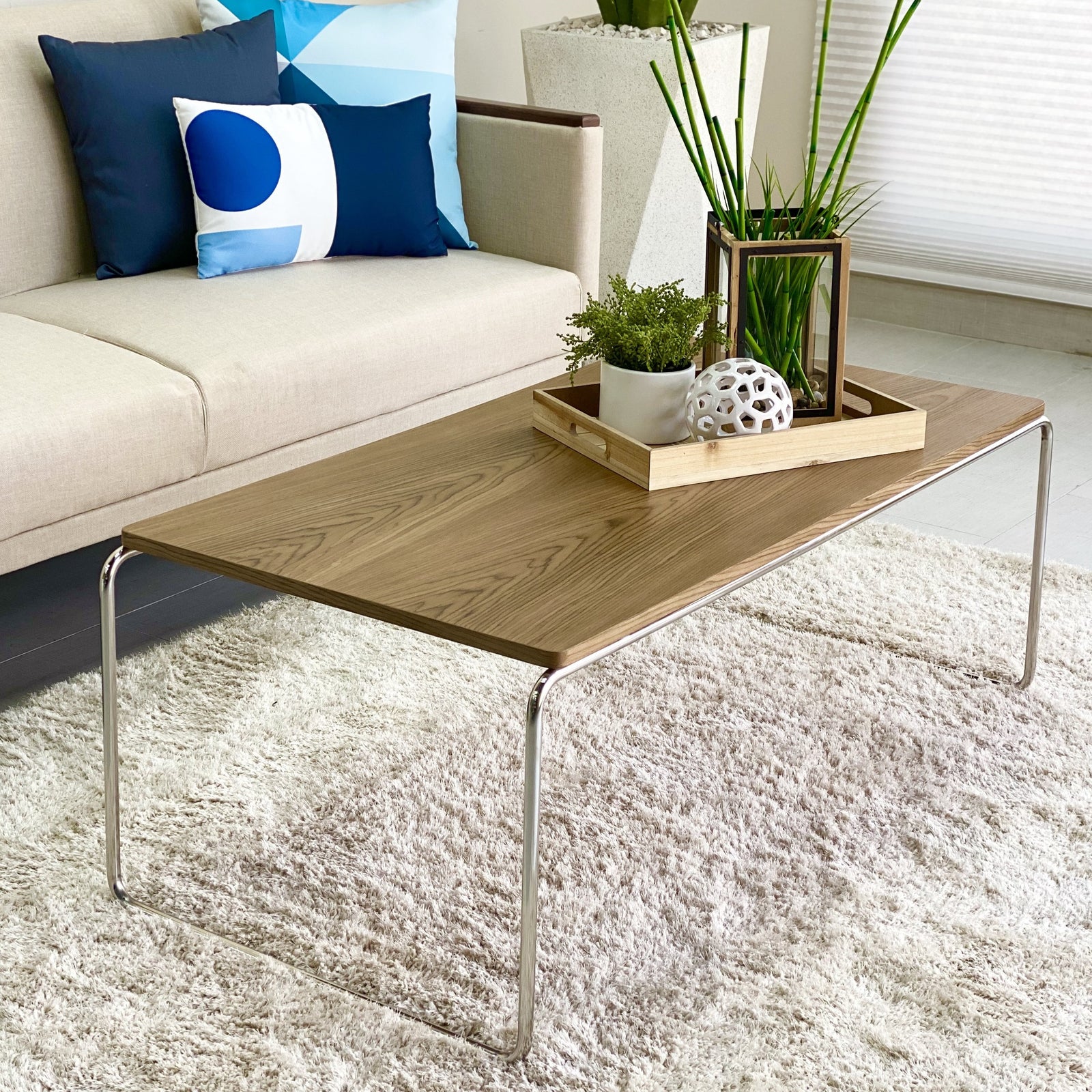 Rectangular Wooden Oak Coffee Table