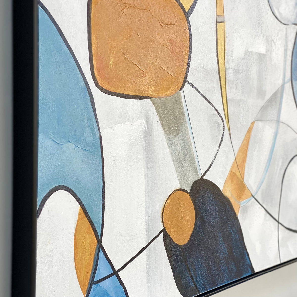 Abstract Hand Painted Framed Wall Art
