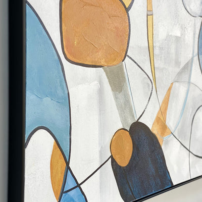 Abstract Hand Painted Framed Wall Art