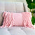 Bright Pink Cozy Braids Pillow