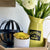 Metal Round Pitcher Yellow Vase