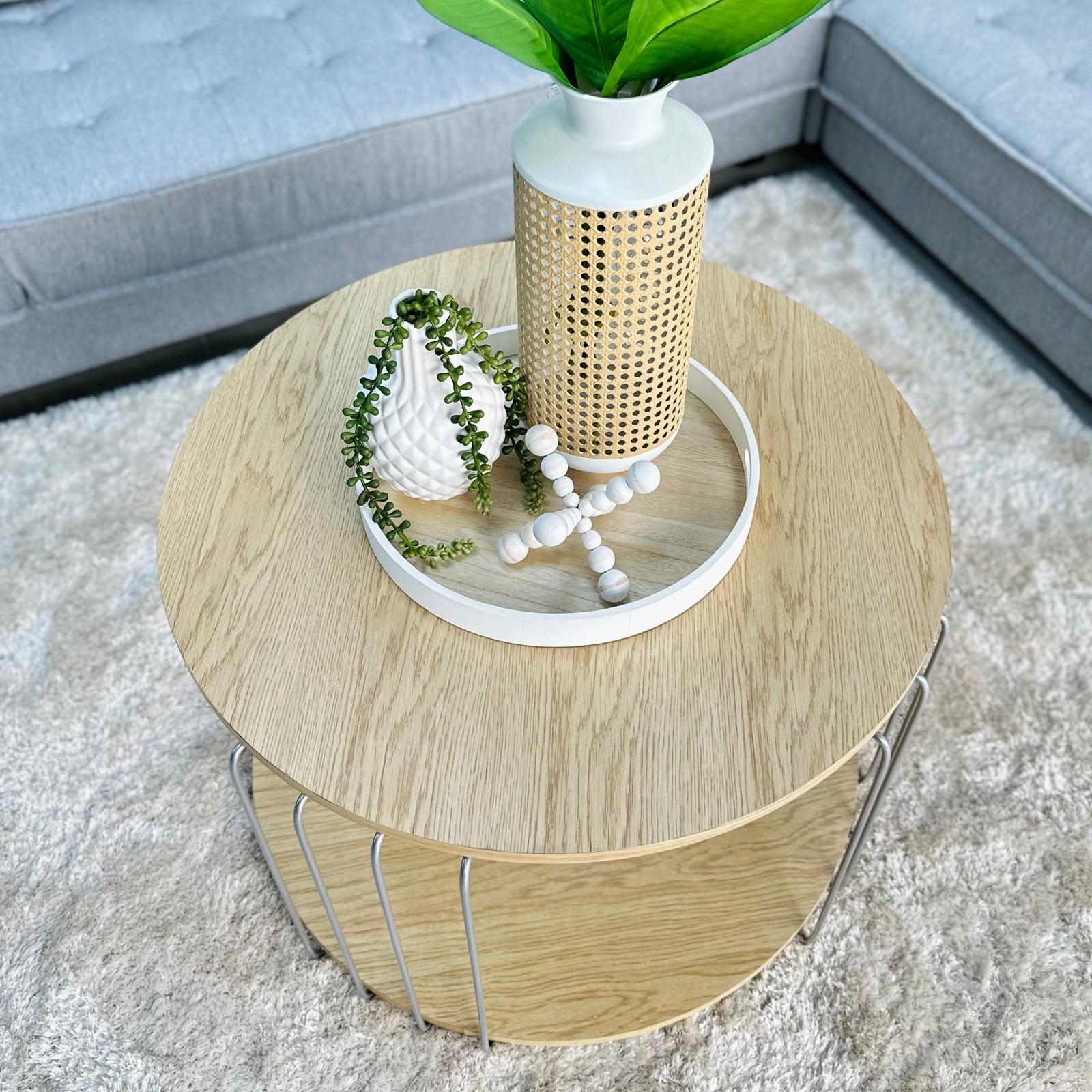 Alisa Natural Round Coffee Table