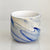Ceramic Round Pot Abstract Blue Design