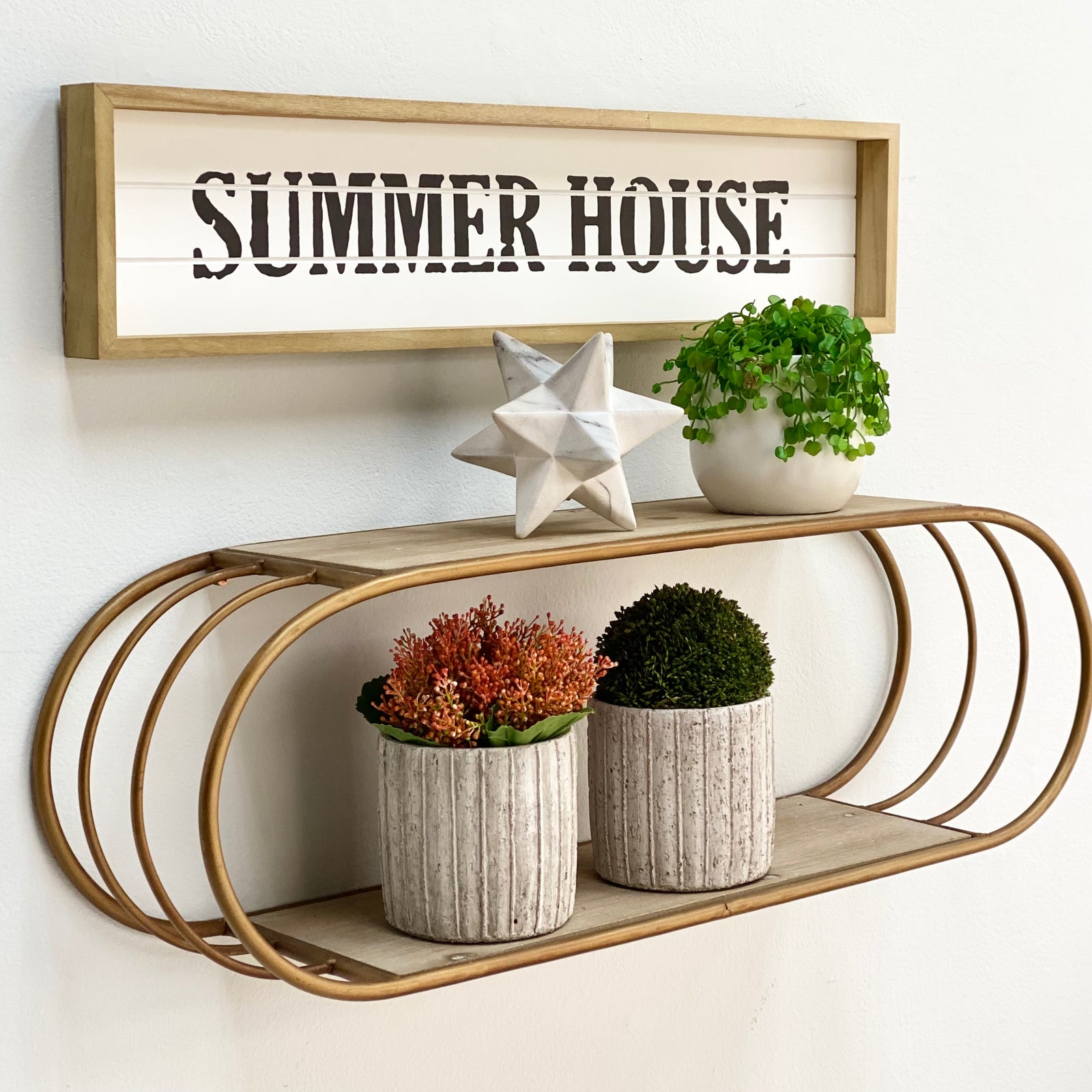 Summer House Wooden Wall Art