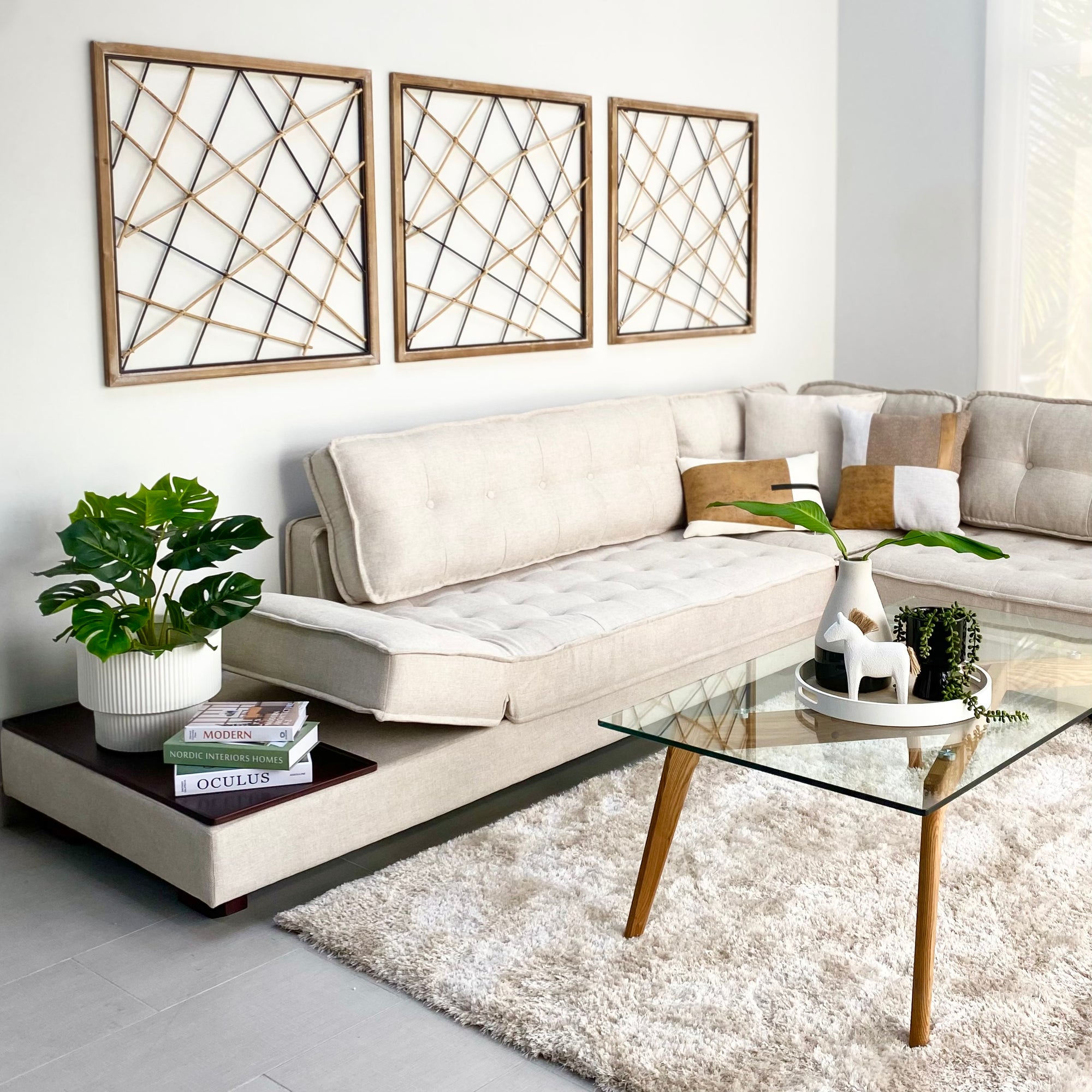 Bamboo Net Wall Art