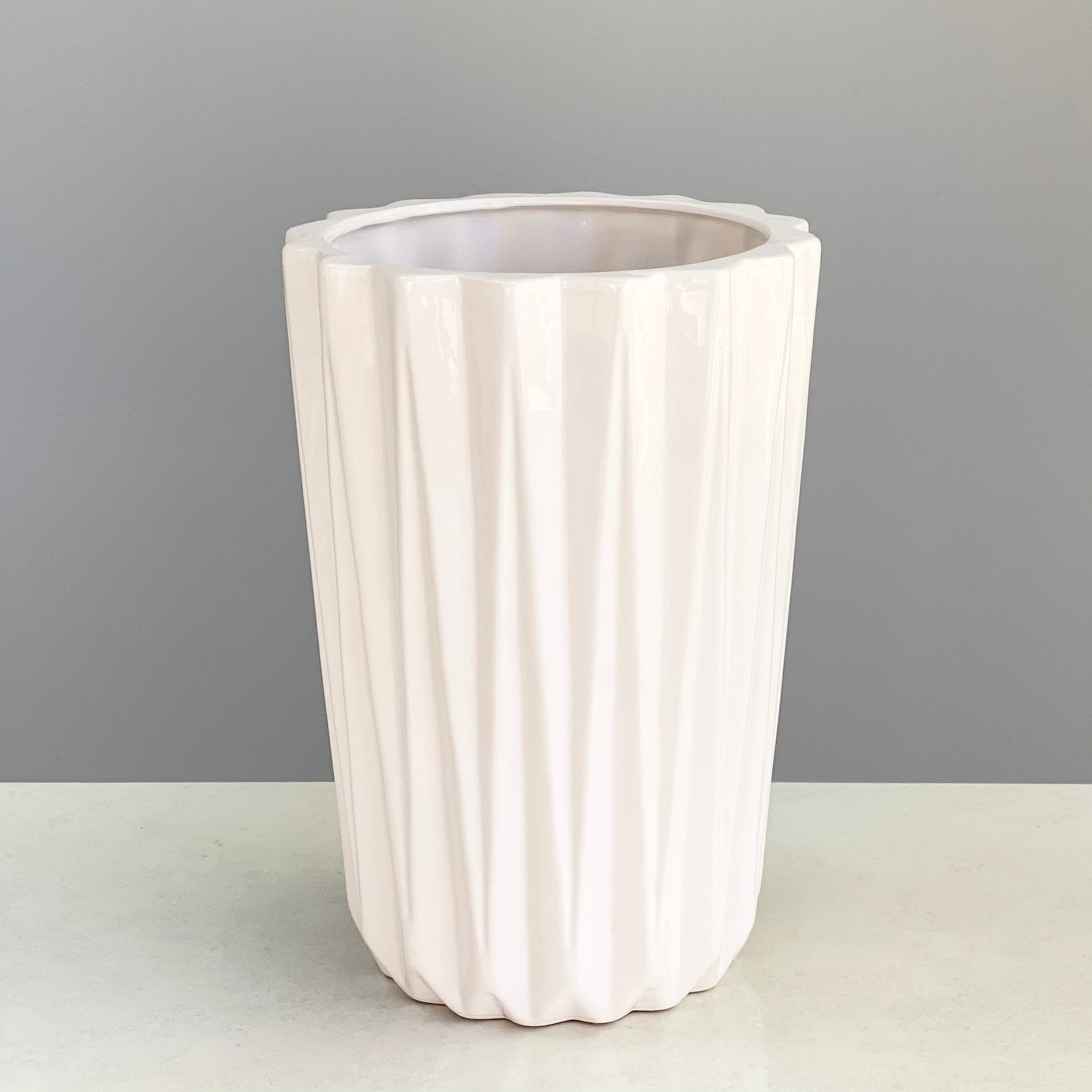 Porcelain Flower Vase White Small