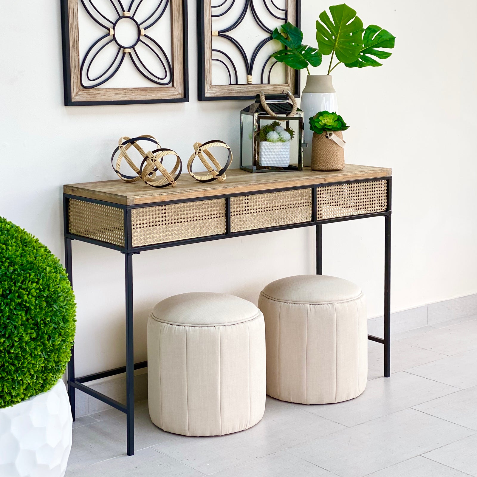 Rattan Balls Set of Three