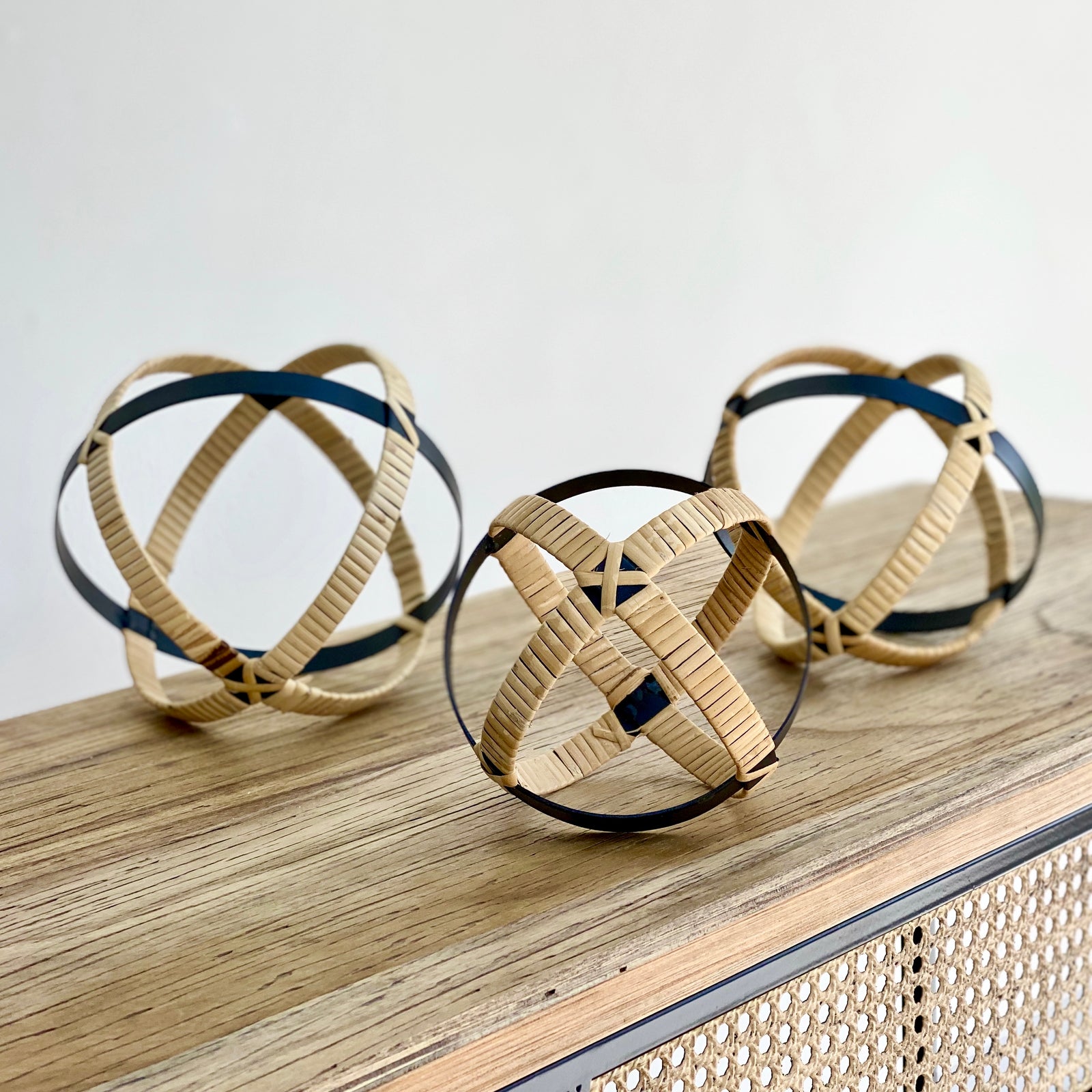 Rattan Balls Set of Three