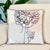 Woman Pink Printed Pillow