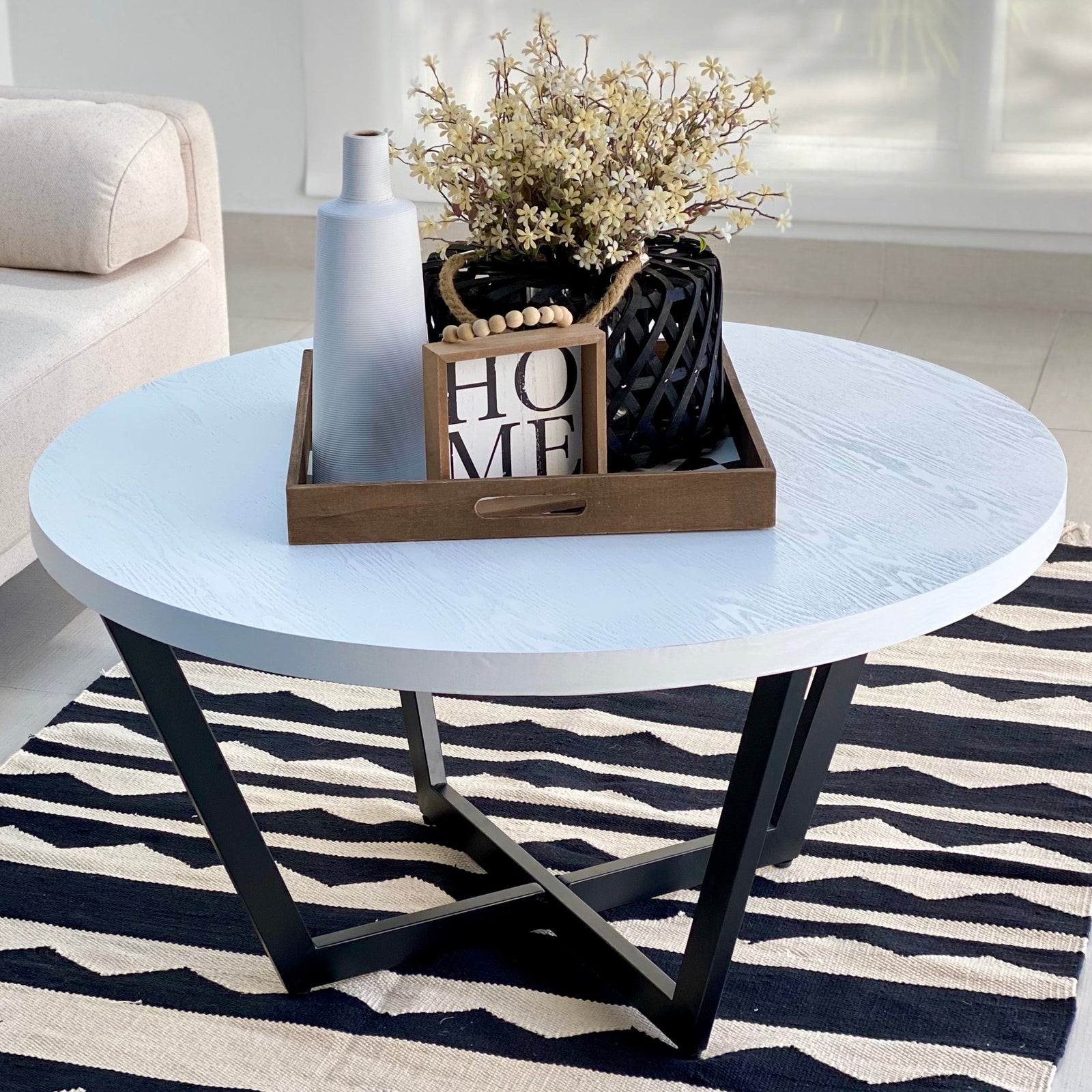 Sacred Geometry Pattern Stars Wooden Tray