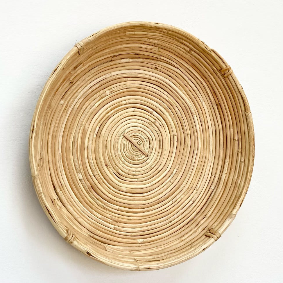 Small Round Cane Thali