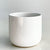 "Shine" Large White Ceramic Round Pot