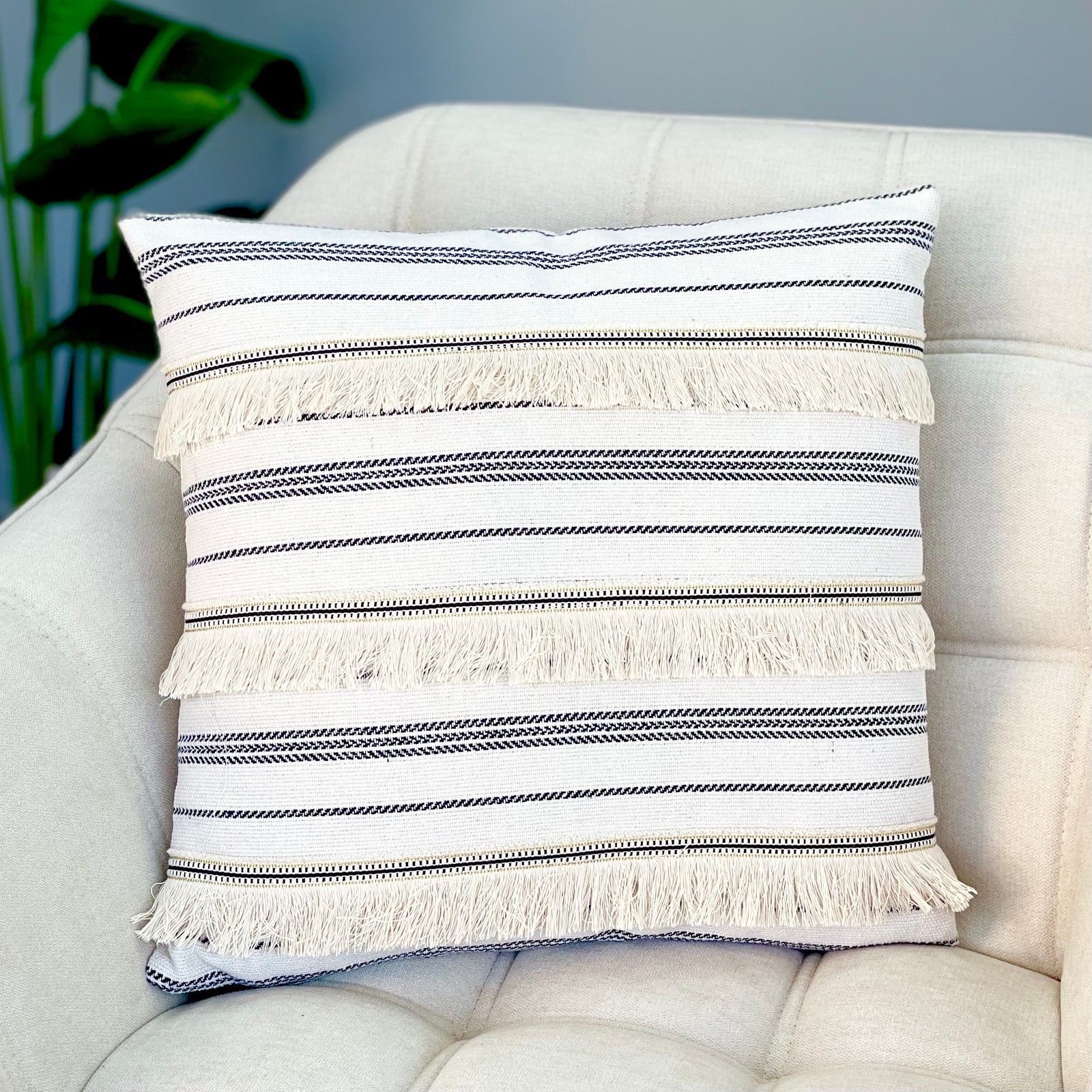 Golden Zipper Pillow