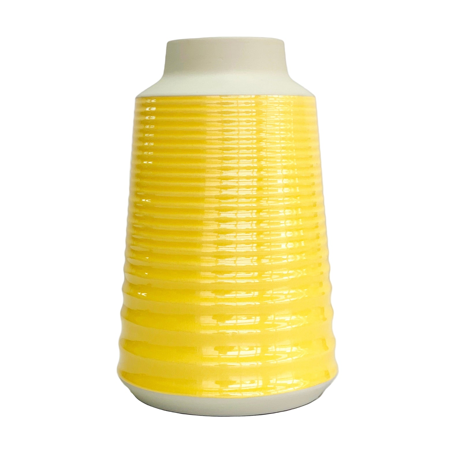 Giles Yellow Gloss Finish Vase