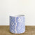 Ceramic Blue Floral Pattern Round Pot