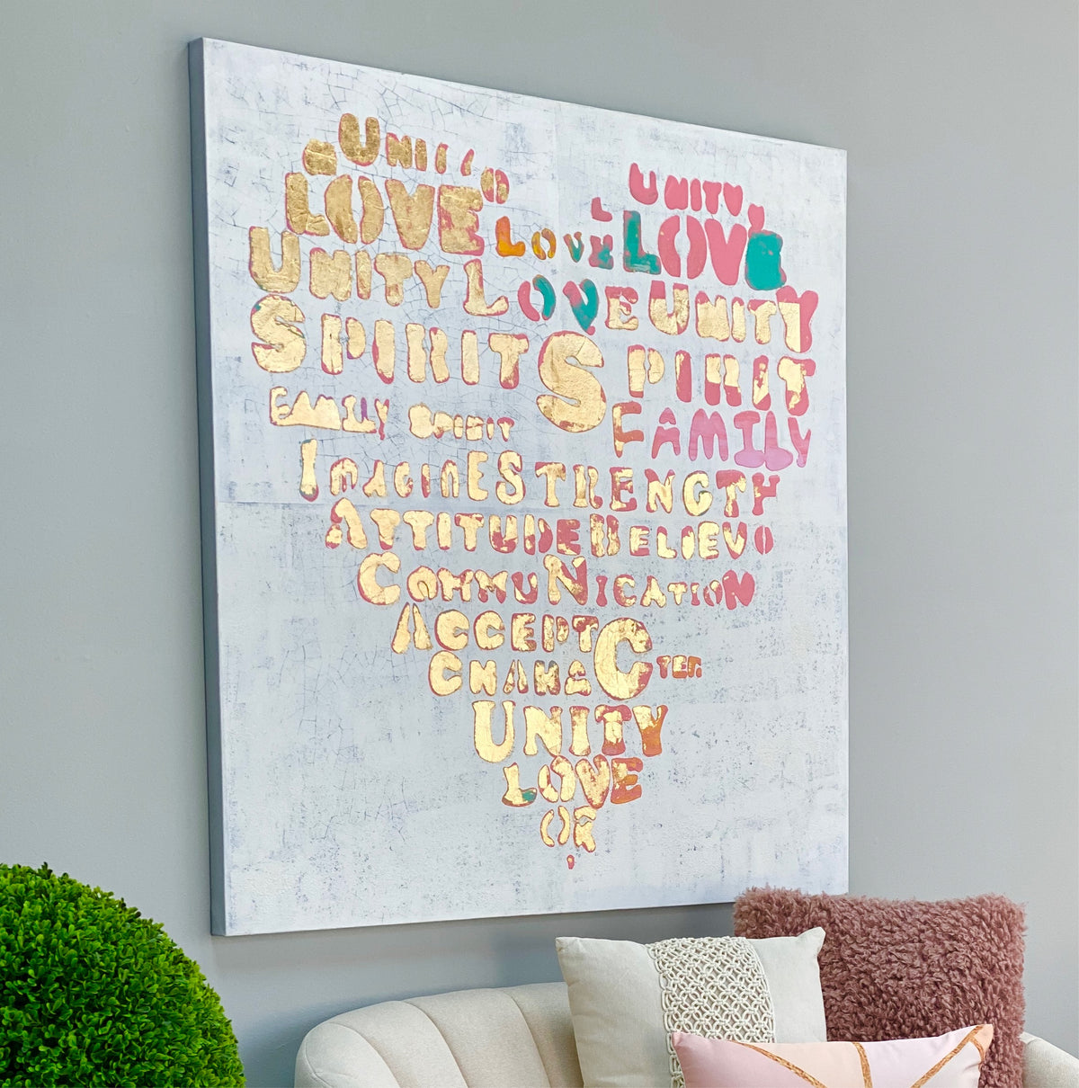 Real Love Heart Canvas Art