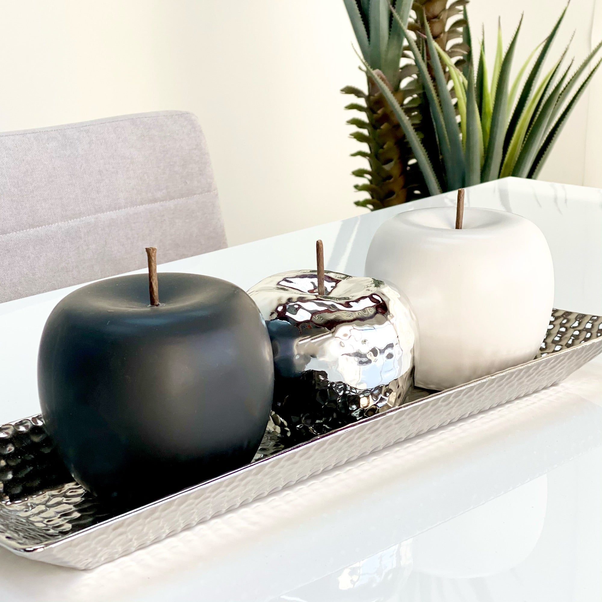 Ceramic Silver Apple