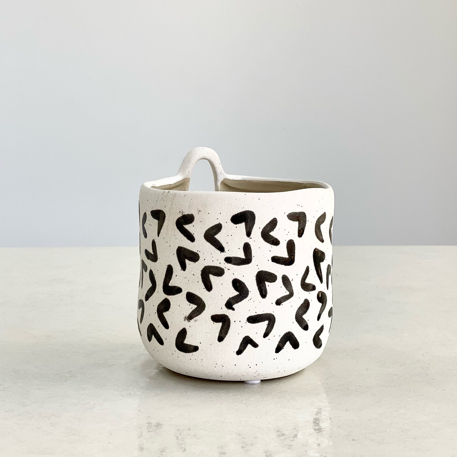 Wall Hanging Ceramic Abstract Vase