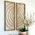 Rattan Circle Shape Wall Art Set