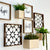 Sacred Geometry Pattern Stars Wooden Tray