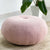 Wide Round Big Pouf Pink Ottoman