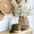 Bamboo Lantern Galvanized Metal Tapered Bottom