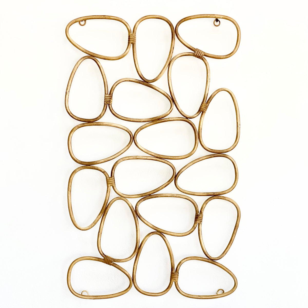 Multi Hoops Tridimensional Metal Wall Art