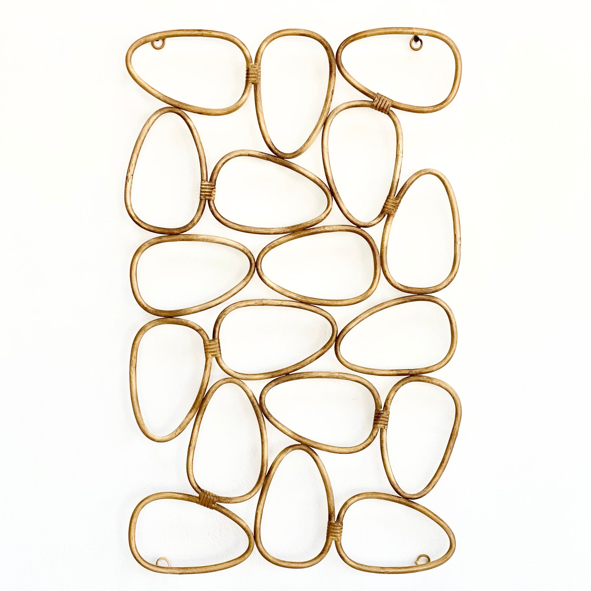 Multi Hoops Tridimensional Metal Wall Art