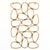 Multi Hoops Tridimensional Metal Wall Art