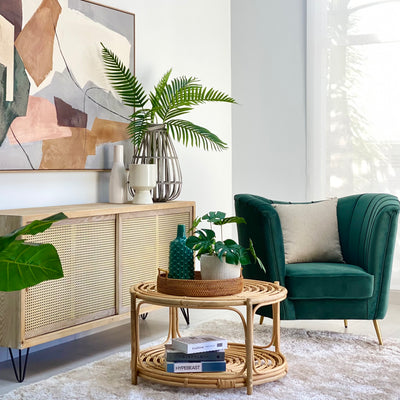 Victoria Royal Chair Velvet Green Golden Legs