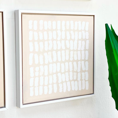 Neutral Sticks Framed Canvas Wall Art