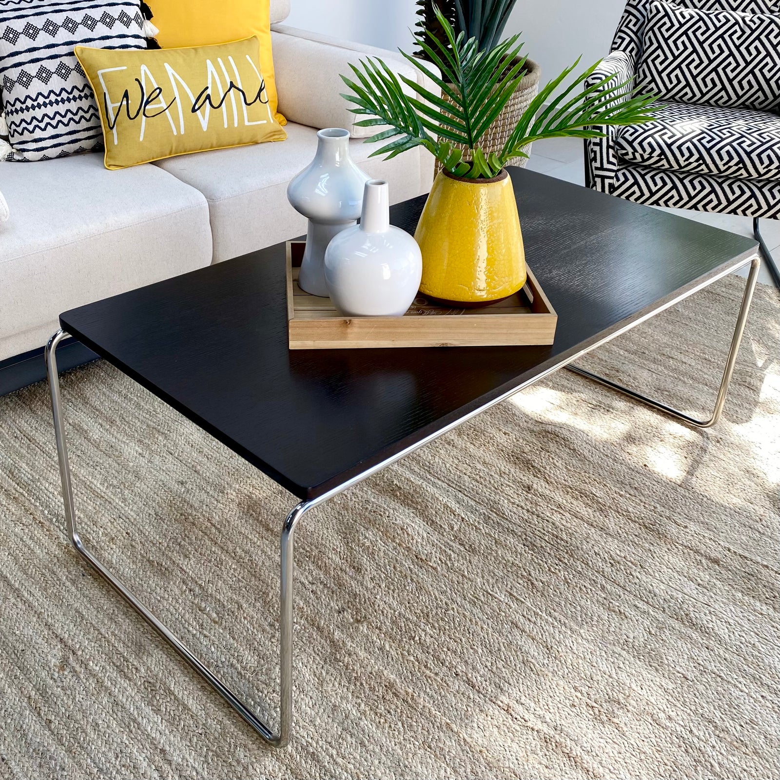 Rectangular Wengue Wooden Coffee Table