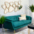 Islands Gold Oval Mirror Wall Decor