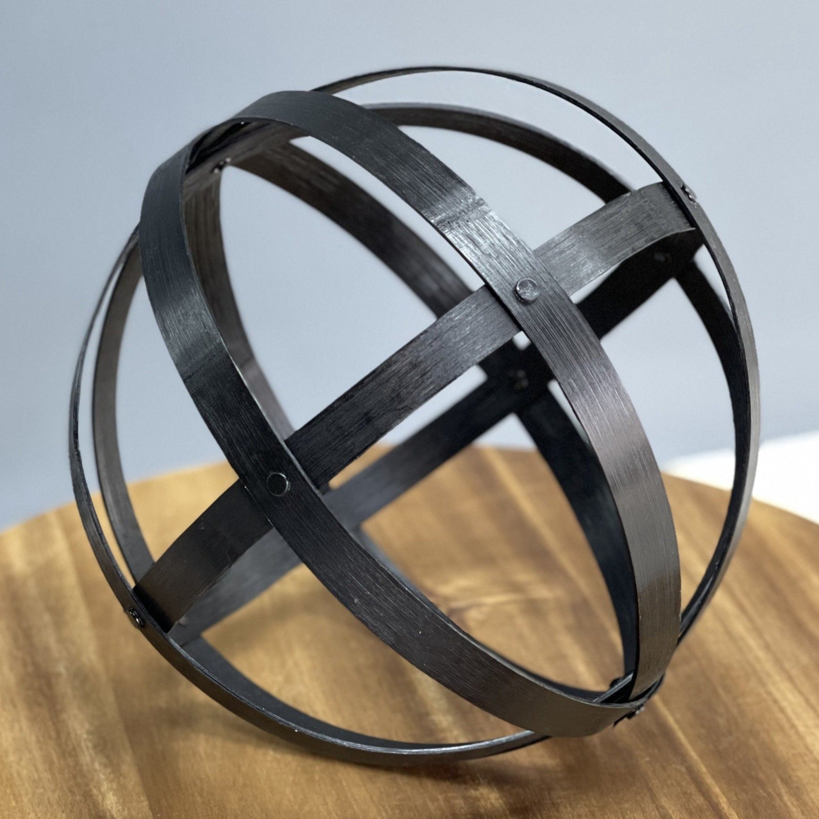 Black Bamboo Sphere 10"