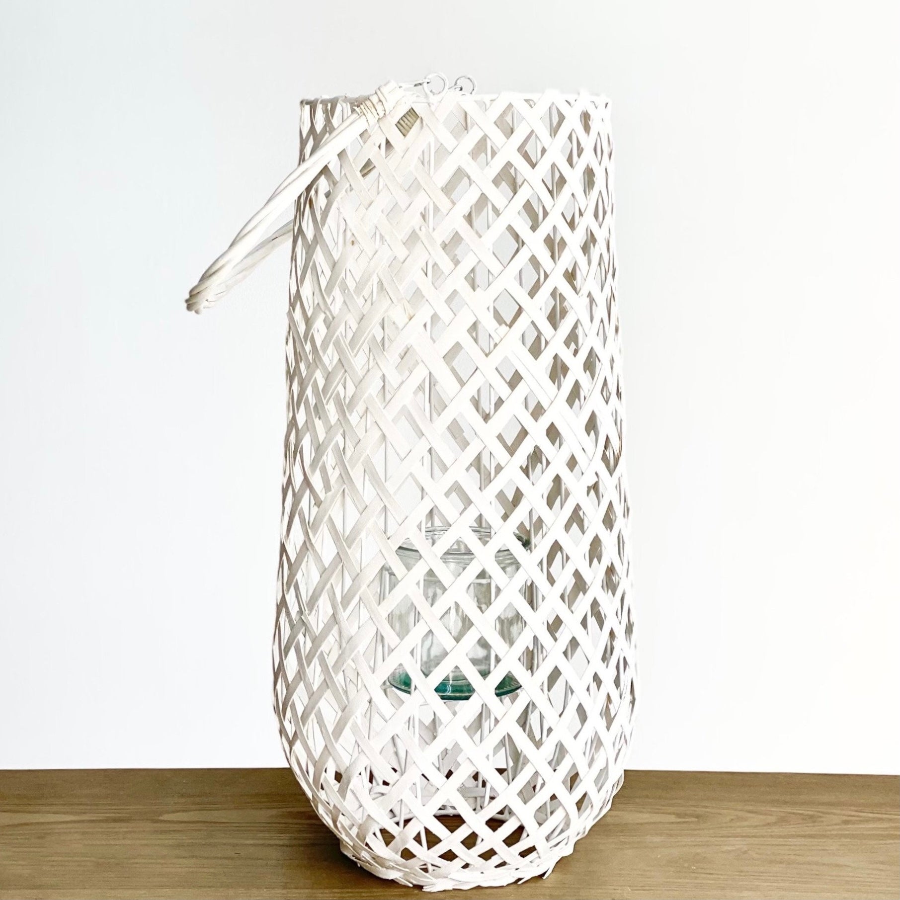 Wood Round Bellied Lantern