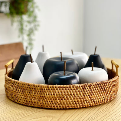 Rattan Round Handmade Tray