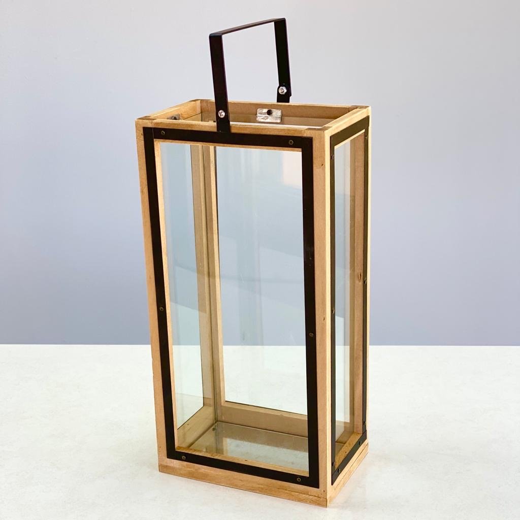 Wood and Glass Lantern